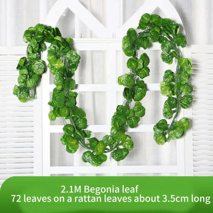 Artificial Green Ivy Leaf Garland - 21M Hanging Vine for Home Decor Wedding Party DIY