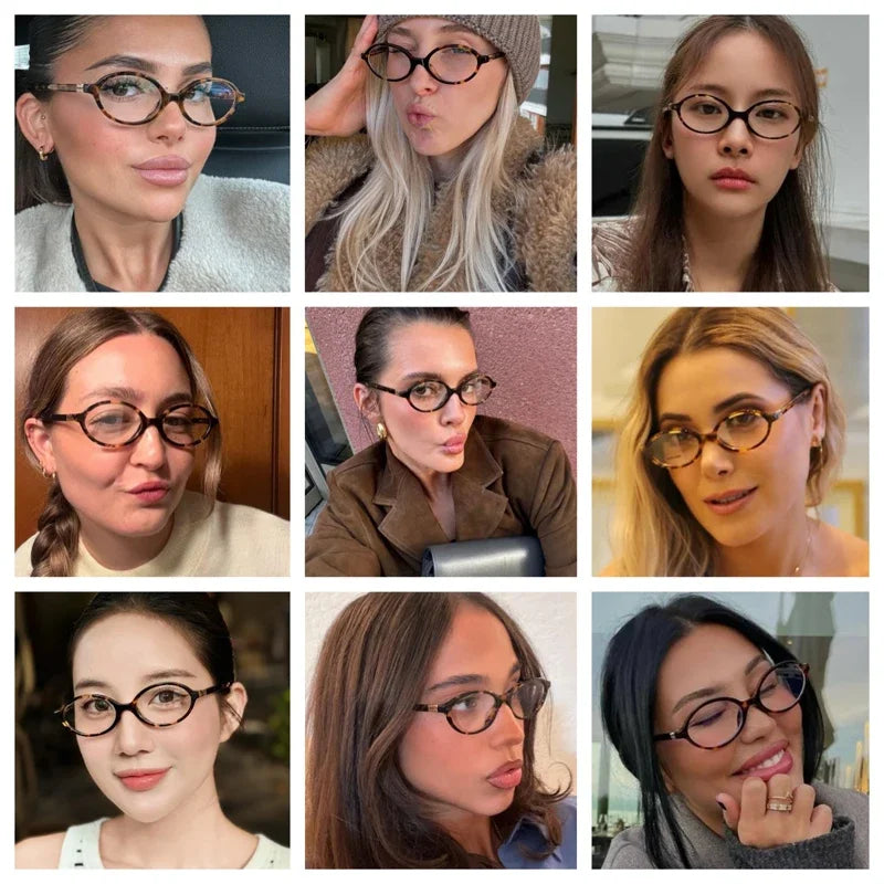 Oval Reading Glasses - Classic Oval Frames With Photochromic Lenses For Women Small Frames
