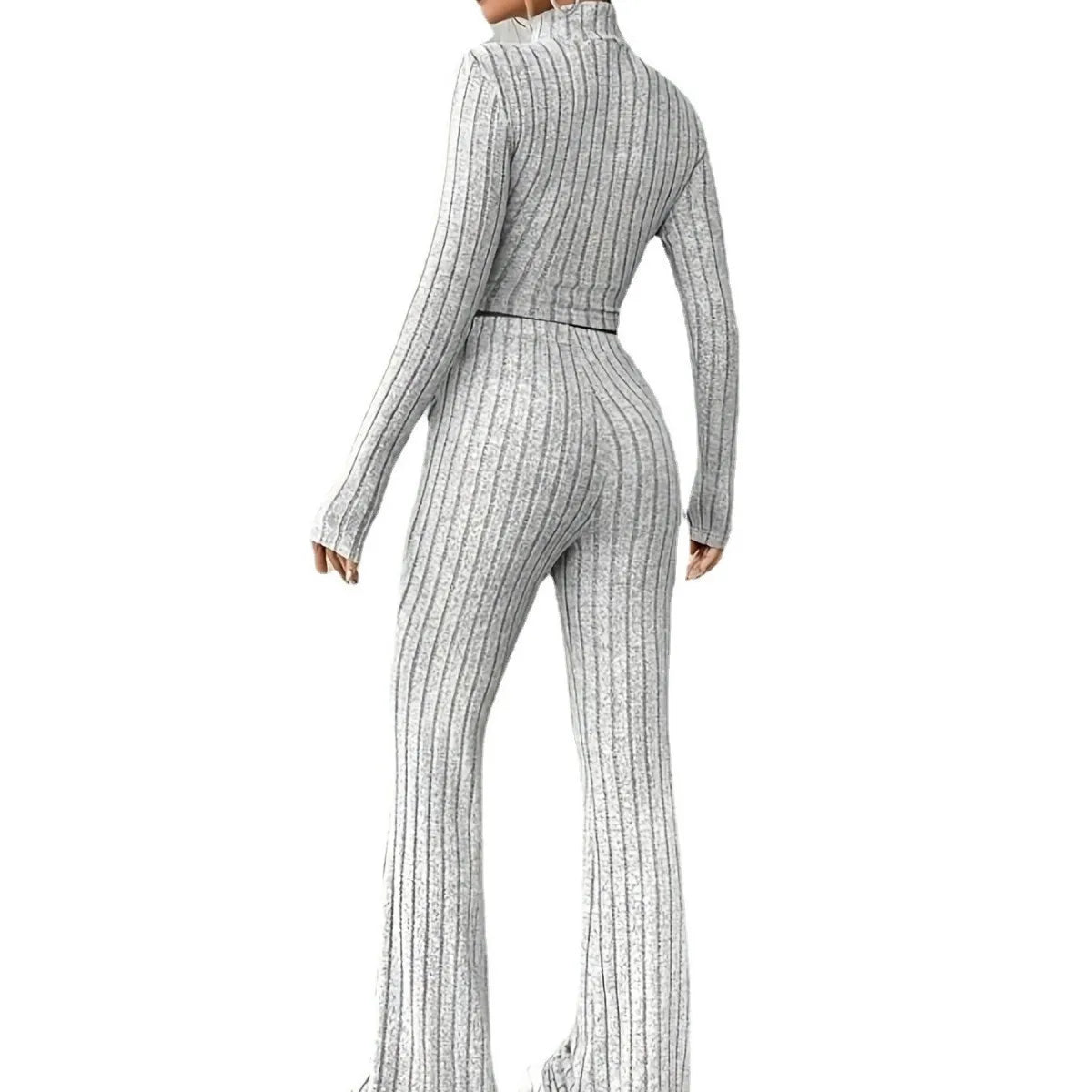 2025 Beige Western Style Knitted Fashion Suit Women New Korean Split Black Sweaters Wide Leg Pants Lady Casual Two-piece Sets