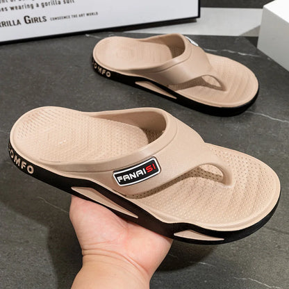 Summer Men's Slippers Fashion Indoor Bathroom Anti-slip Anti-odor Soft Sole Couple Sandals Comfort Outdoor Beach Flip Flops