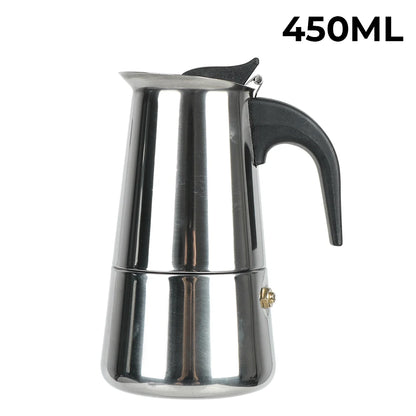 Italian Mocha Coffee Pot - Portable Aluminum Octagonal Coffee  Tea Maker - ZOOMNSTORE