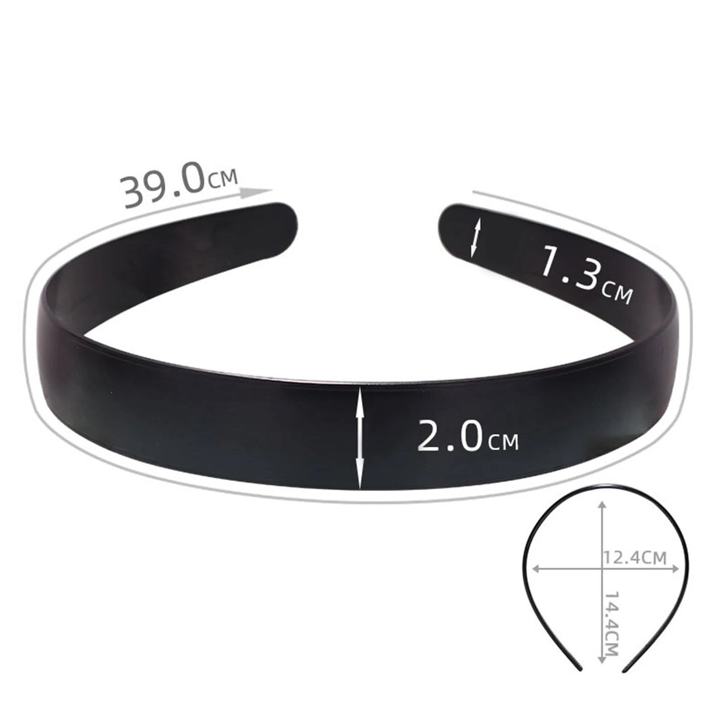 Unisex Metal Wavy Spring Hair Hoop Black Non Slip Outdoor Sports Headbands For Women Men Simple Hairband Face Washing Headdress