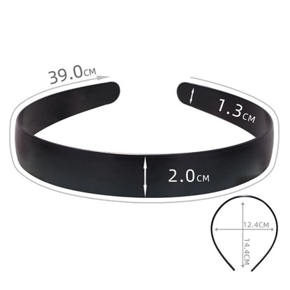 Unisex Metal Wavy Spring Hair Hoop Black Non Slip Outdoor Sports Headbands For Women Men Simple Hairband Face Washing Headdress