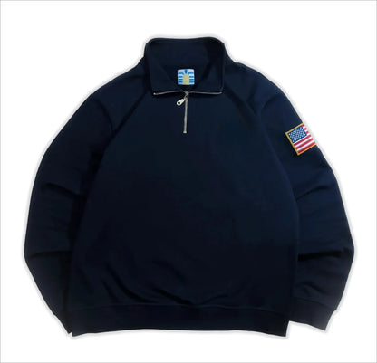 Quarterzip Embroidery Hoodie Y2k Sweatshirt Pullover Streetwear Hot Sell Fast Delivery Oversized Tracksuit Men Clothing