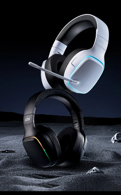ATK M1 Game Headset Three Mode Wireless Headworn PS5  PC Gaming Headset Microphone Virtual 7.1 Surround Noise Reduction Headset