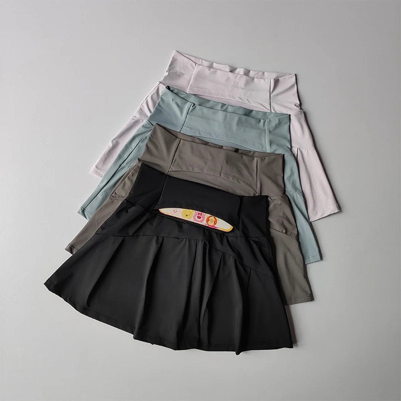 Women's Sport Skort – Lined High-Waist Tennis & Golf Skirt Shorts