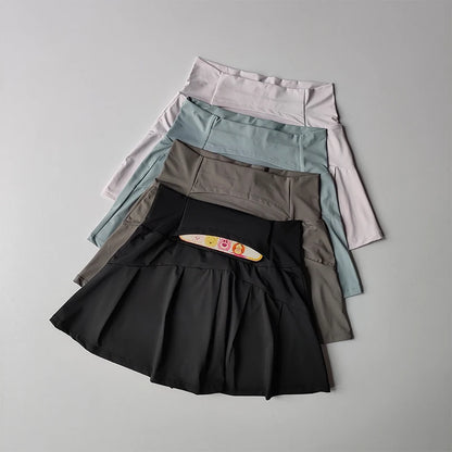 Women's Sport Skort – Lined High-Waist Tennis & Golf Skirt Shorts