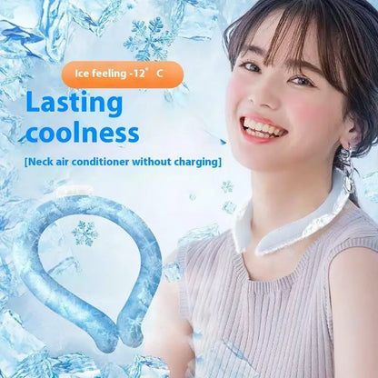 Outdoor Summer Neck Cooling Tube Wraps Ice Ring Neck Cooler Reusable Cooling Tool For Camping Hiking Cycling Running Fishing