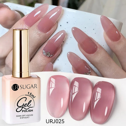 Jelly Gel Polish - Eco Friendly Semi Permanent UV LED Nail Polish for Salon Use