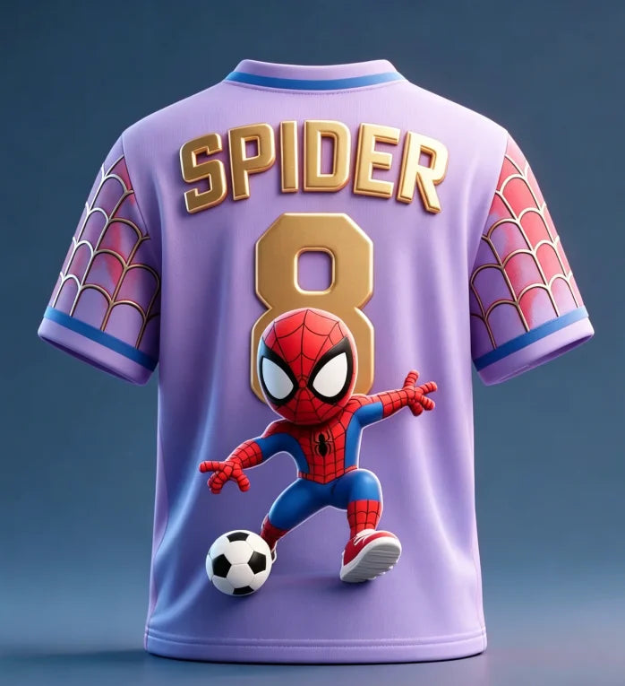 Marvel fan trend comfortable and breathable 3D T-shirt for children, big kids, high-quality and soft top garment
