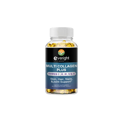 Multi Collagen Pills for Antioxidant Women & Men Natural Skin Care Supplement - Hydrolyzed Protein Collagen Peptides