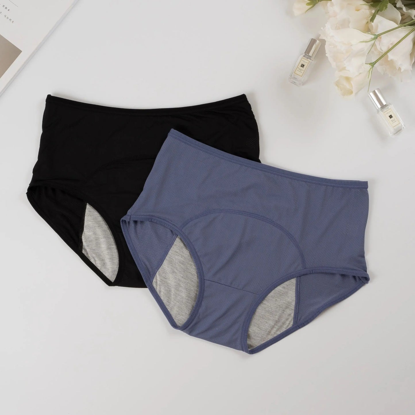 2PCLeak Proof Menstrual Period Panties Women Underwear Physiological Pants Cotton Health Seamless Briefs High Waist  Dropshiping