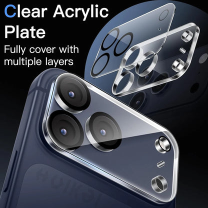 3 Pack For iPhone 17 Pro Max iPhone 17 Pro Camera Lens Protector Drop Protection Friendly 9H Transparent Tempered Cover Screen