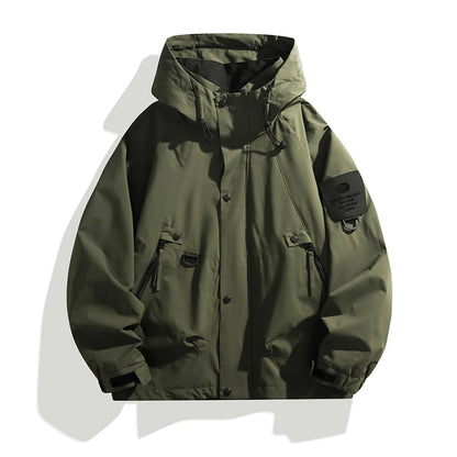 Men Women Waterproof Hiking Jacket Windproof Camping Windbreakers Oilproof Fishing Trekking Jacket Autumn Spring Sport Rain Coat