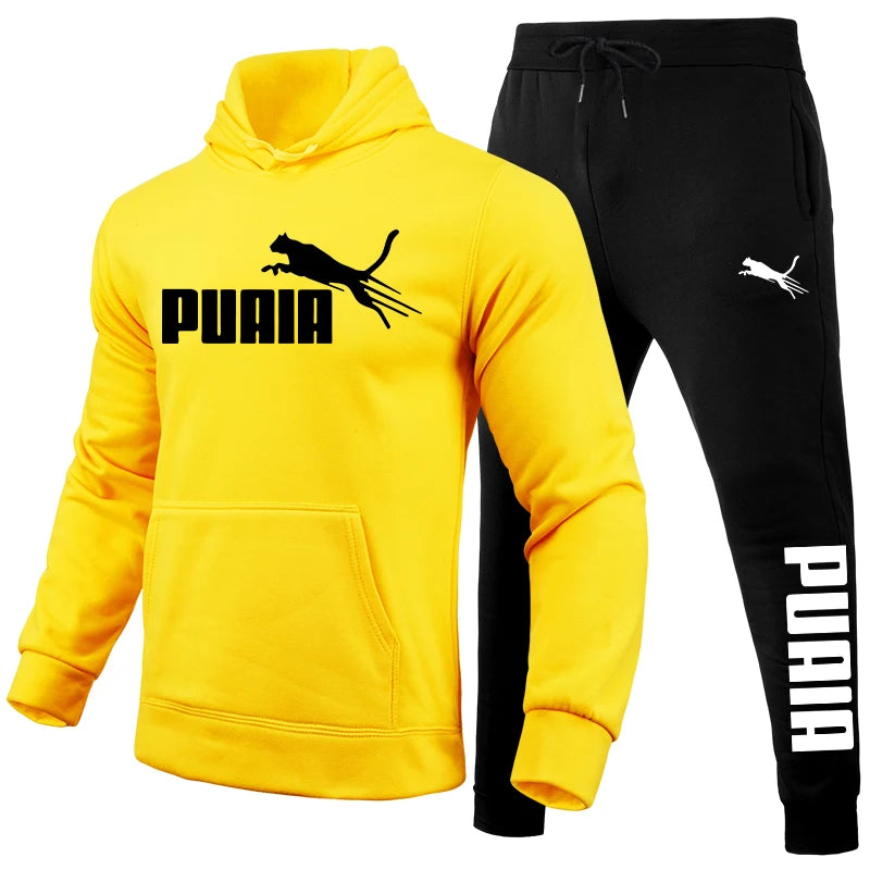 Men's Set/Hoodie/Pants Autumn Winter Daily Casual Sports Jogging Suit Home Outdoor Comfort Warm Hooded Sweatshirt and Sweatpants