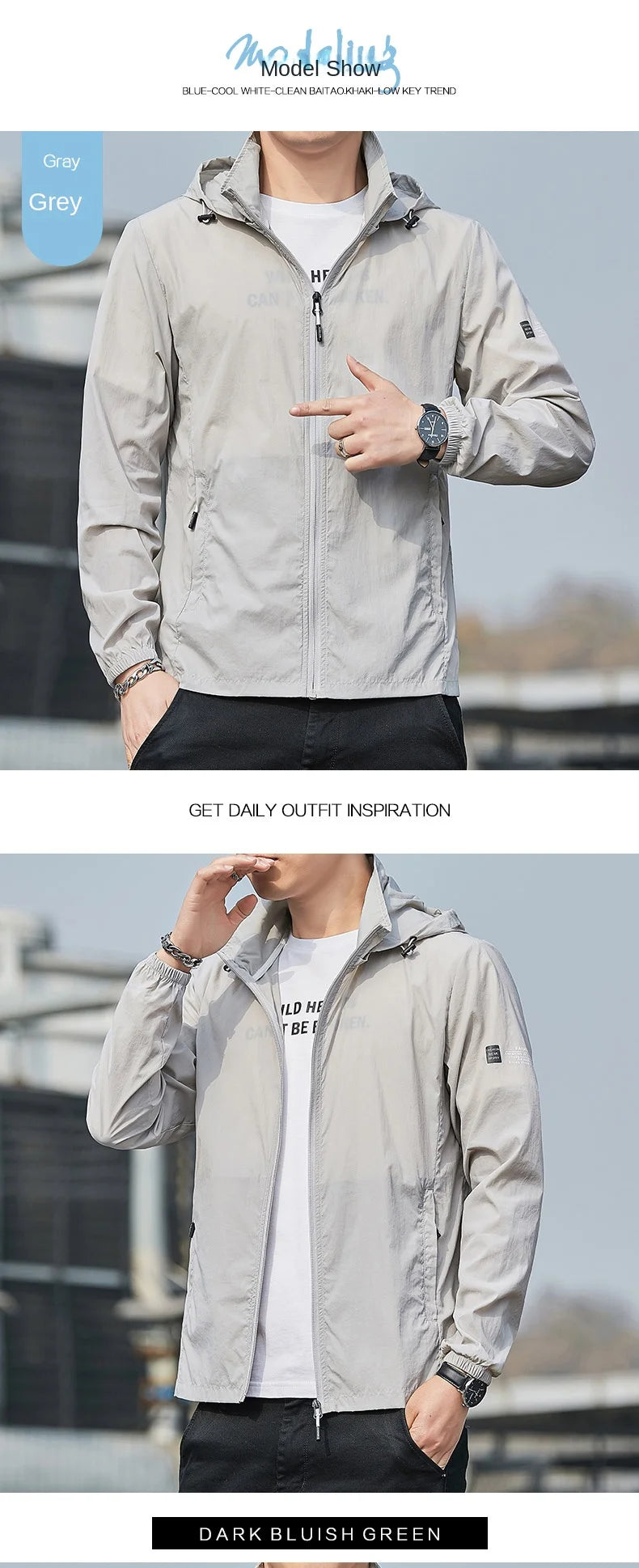 2025Summer Hooded Jacket Men Women Waterproof Sun Protection Clothing Fishing Hunting Clothes Quick Dry Skin Windbreaker