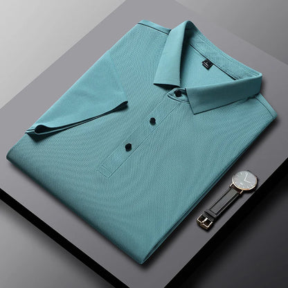 Men's Polo Shirt - Summer Quick Dry Casual Work Shirt | Plus Size Breathable Solid Color