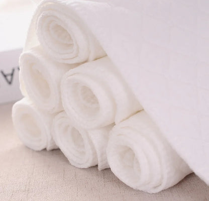 2/5pcs/10pcs Baby Reusable Diapers Washable Ecological Nappies Inserts Cotton Cloth Diapers for Children Breathable Absorbent