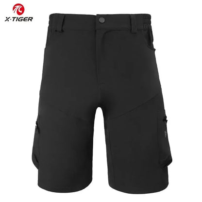 X-TIGER Mountain Bike Shorts Multi-Pockects Breathable Loose Riding Road Shorts Climbing Running Bicycle Pants