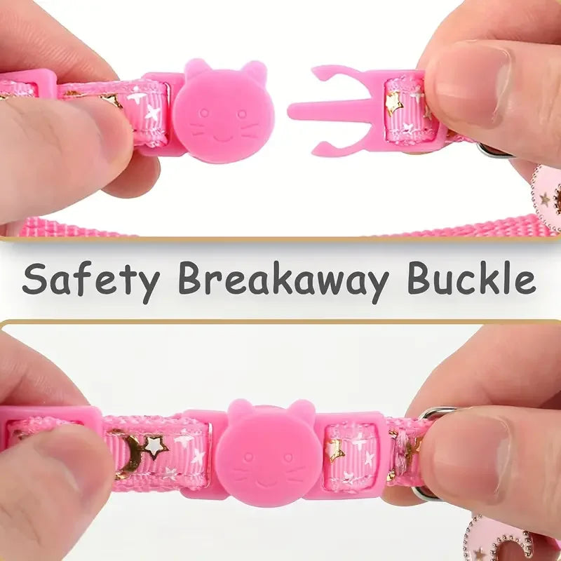 Customized Dog ID tag Collar Reflective Paw Adjustable Nylon with Bell Engraving Puppy Kittens Necklace Personalized Name number
