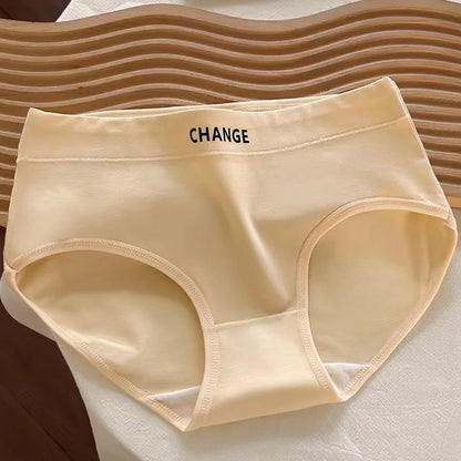 Women's Cotton Underwear panty Sexy Solid Color Triangle Pants Girl Mid Waist Seamless Comfort Underpants Female Lingerie