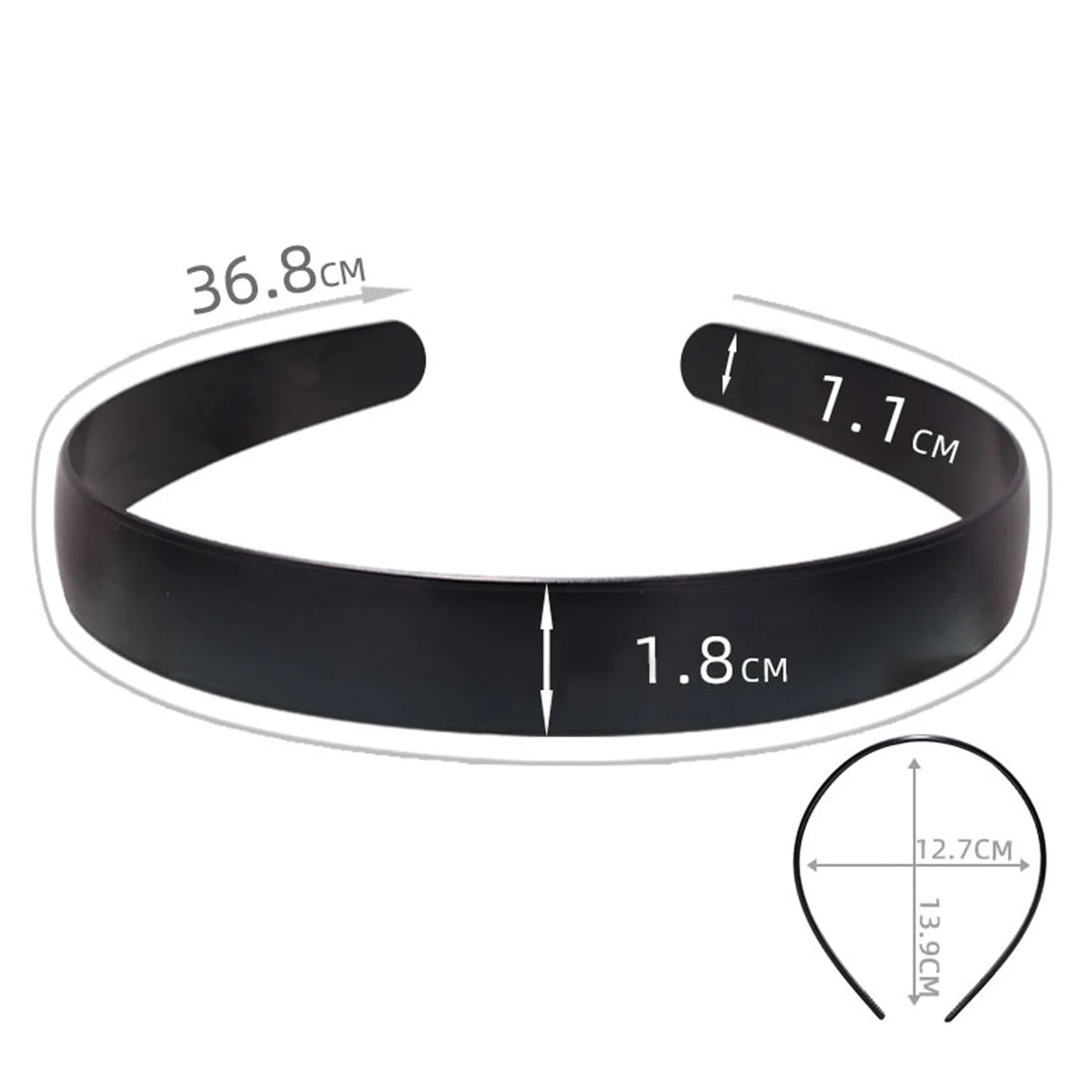 Unisex Metal Wavy Spring Hair Hoop Black Non Slip Outdoor Sports Headbands For Women Men Simple Hairband Face Washing Headdress