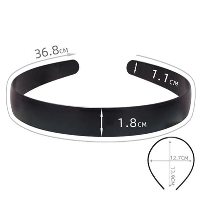 Unisex Metal Wavy Spring Hair Hoop Black Non Slip Outdoor Sports Headbands For Women Men Simple Hairband Face Washing Headdress
