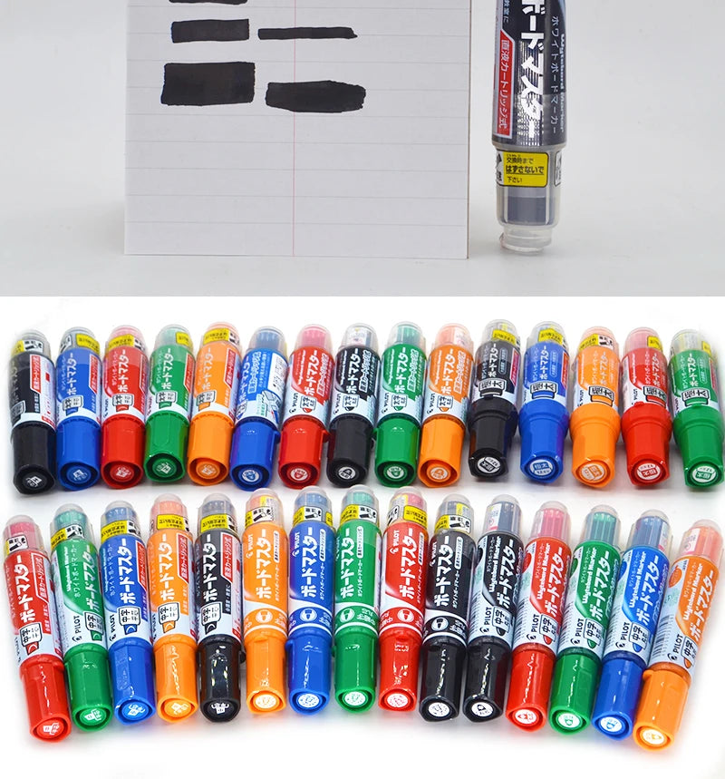 Pilot Whiteboard Marker Pen Stationery White Board Markers 1.7/2.2-5.2/2.3MM Tips Dry-Erase Refillable Liquid Ink School Office