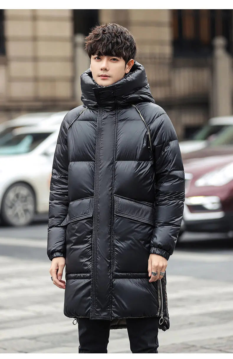 Down Jacket For Men Winter 2024 Luxury brand Fluffy Jacket Youth Student Puffer Coat Women With Hood Clothing Man Down Coat Long
