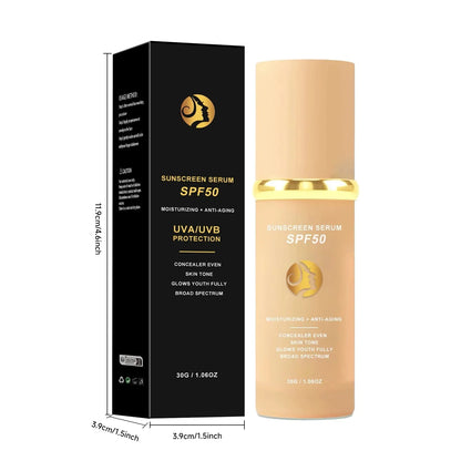 4-in-1 Foundation Liquid Makeup 4 In 1 Foundation Light Spectrum Sunscreen Serum Liquid Hydrating Full Coverage Concealer SPF 50
