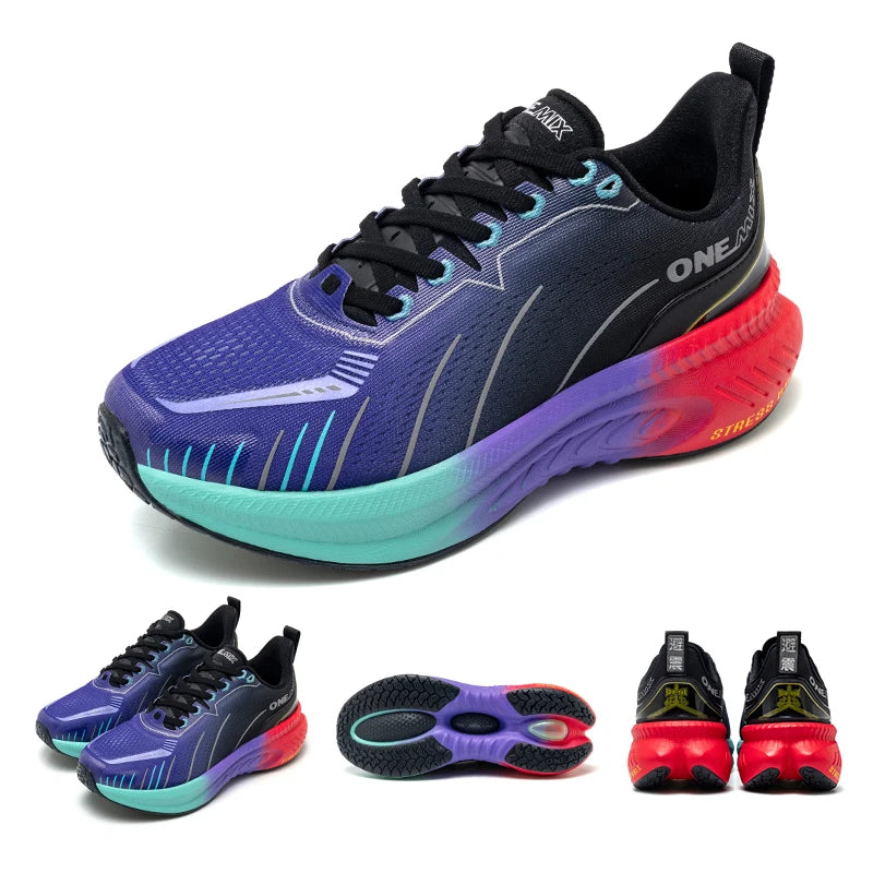 Cushioning Running Shoes – Lightweight Outdoor Athletic Sneakers With Non-Slip Rubber Outsole