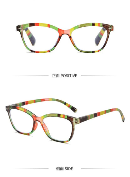 Reading Glasses Women – Lightweight Rectangle Plastic Frame With Anti-Reflective Lenses