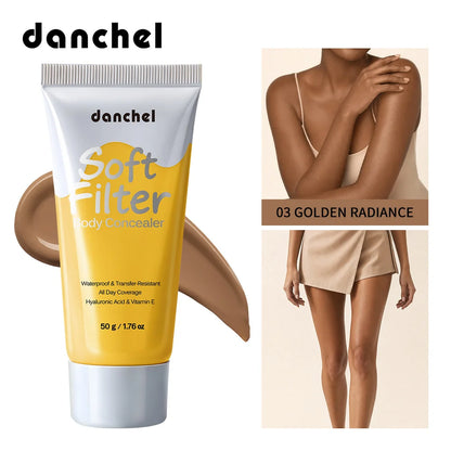 Body Concealer Waterproof Transfer Resistant Long Lasting High Coverage Natural Finish Makeup for Scars Spots Veins Tattoos