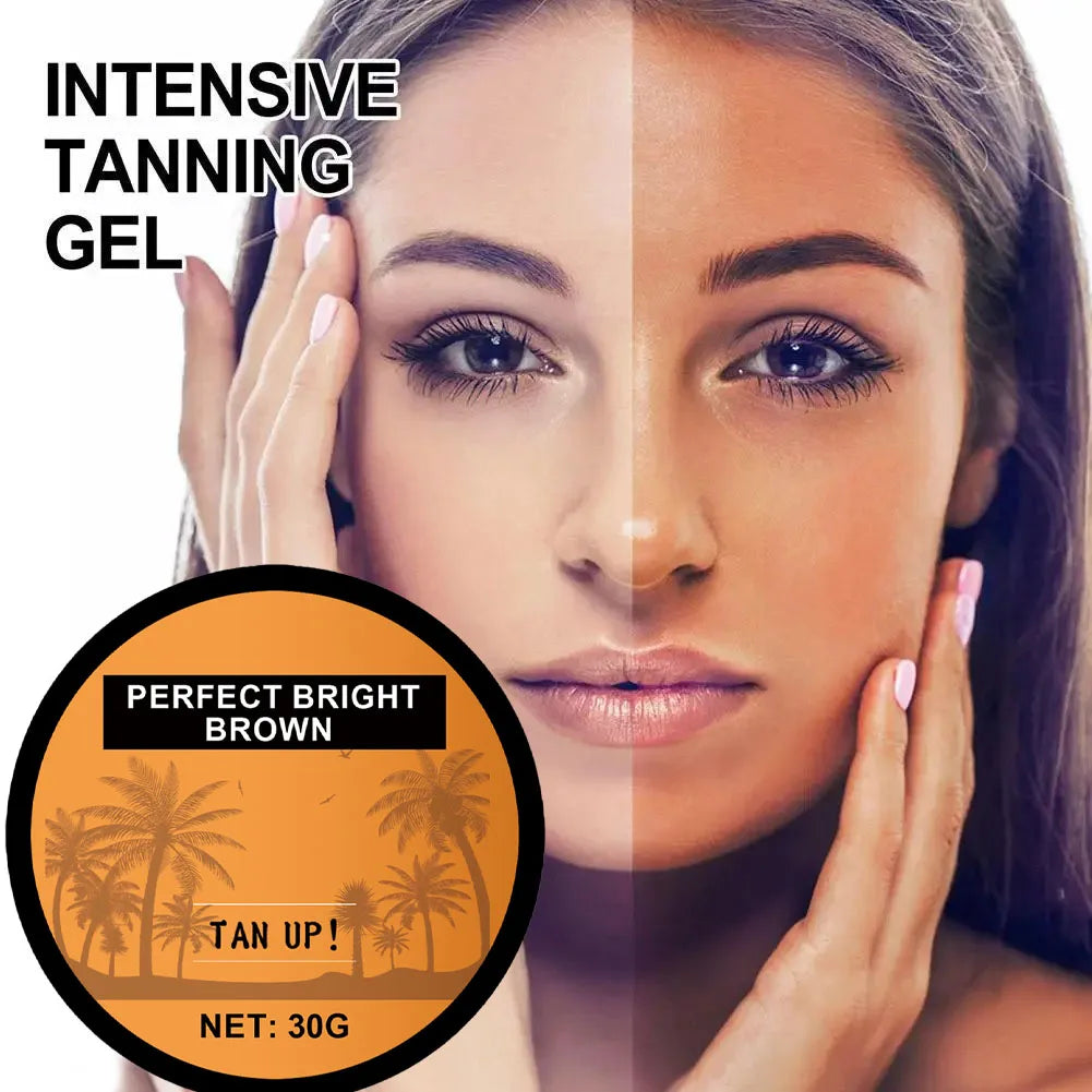 Tanning Cream Face Body Long Lasting Bronzer Skin Tanner Suntan Protect Radiation Nourishing Natural Self-Tanning Lotion