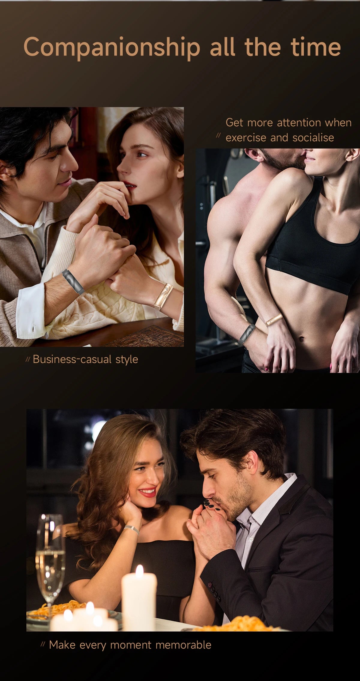 LIGE New Smart Bracelet Real-time Heart Rate Monitoring Sports Fitness Tracker Wristband Waterproof Smart Watch For Couple Gift