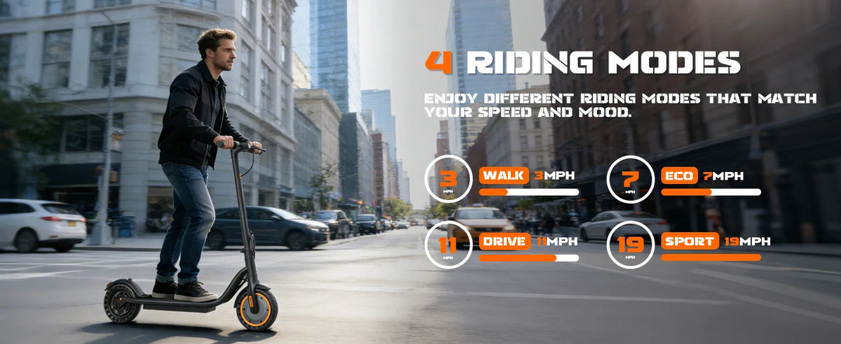 2026 New 8.5‘’ Electric Scooter Solid Tire 350W 19mph APP Smart Control 4 Speed Modes Foldable E-Scooter 16miles Max Range for Campus Commuting