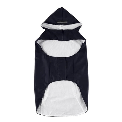 Dog Raincoat Waterproof Hoodie Jacket Rain Poncho Pet Rainwear Clothes with Reflective Stripe for All Sizes Big Puppies