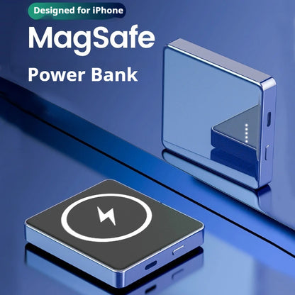 Xilecaly For Magsafe Power Bank 10000mAh Wireless Magnetic PowerBank Ultra Thin External Battery For iPhone 17 Samsung Z Flip 3