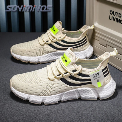 Men's Mesh Breathable Casual Shoes Non-Slip Stable Shock Absorption Lightweight Sneakers Couple Basket Homme 2020 la sportiva