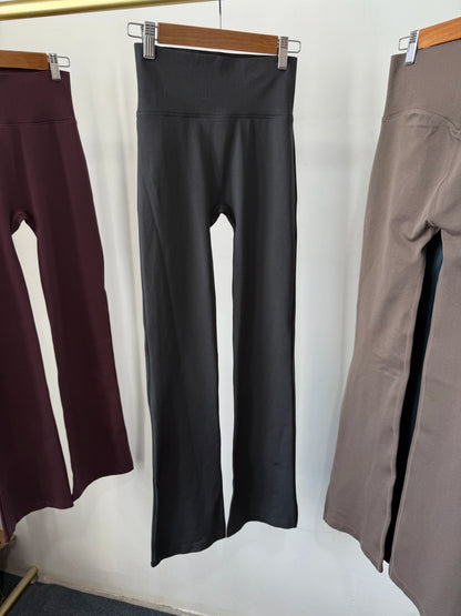 High Waisted Compression Without Awkward Lines Micro Flared Yoga Outdoor Wear Seamless Elastic Fitness Pants Lifting Leggings