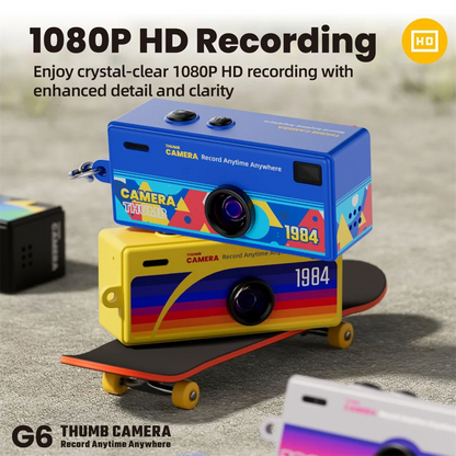 Portable Mini Camera - 1080P HD Digital Video Recorder with Wide Angle Lens & Long Battery Life