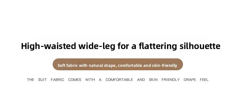 Slim Wide Leg Denim Jeans High Waist Double Bule Straight Cut Pants for Women Bla ey Autumn New Arrival Faionable Wea...