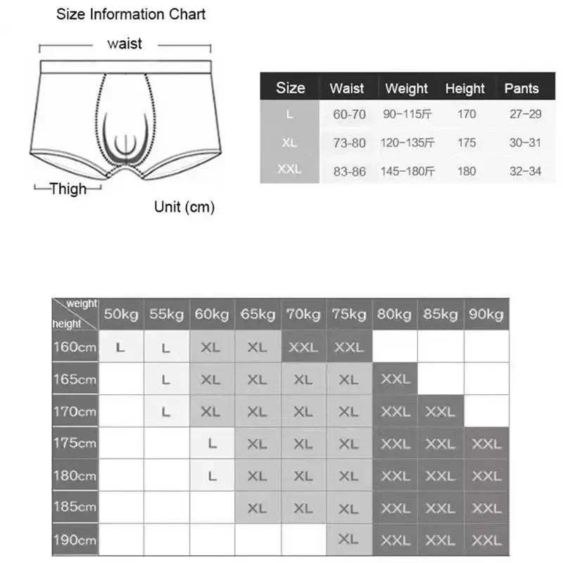 Mens Boxer Shorts - 5 Pack Breathable Soft Underwear Classic Black