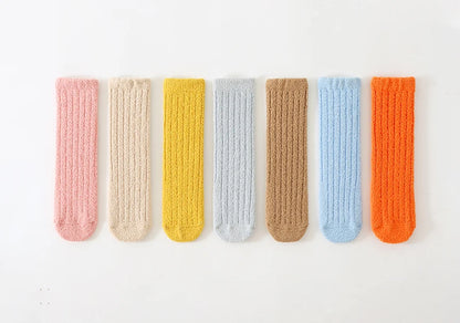 Kids Socks Thick Cold Winter Socks Super Warm Baby Snow Socks Christmas Gifts Coral Fleece Silicone Non-slip Floor Socks
