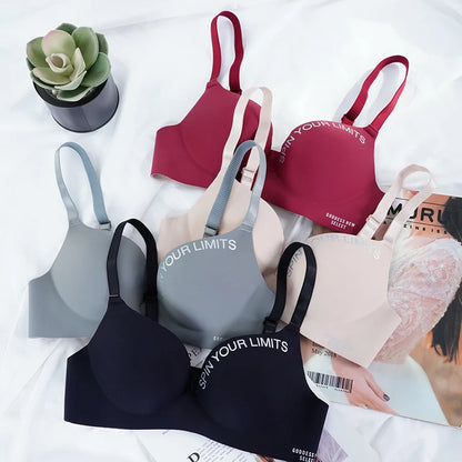 Seamless Push Up Bras - Wire Free A B Cup Bra With Adjustable Straps