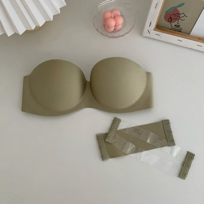 Women Sexy Strapless Bra Push Up Padded Bras Female Underwear Seamless Invisible Bralette Without Straps Ladies Lingerie Bras