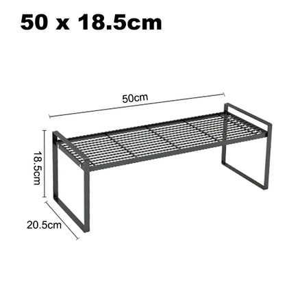 Kitchen Dish Rack - Stainless Steel Stackable Over Sink Shelf & Cutlery Holder