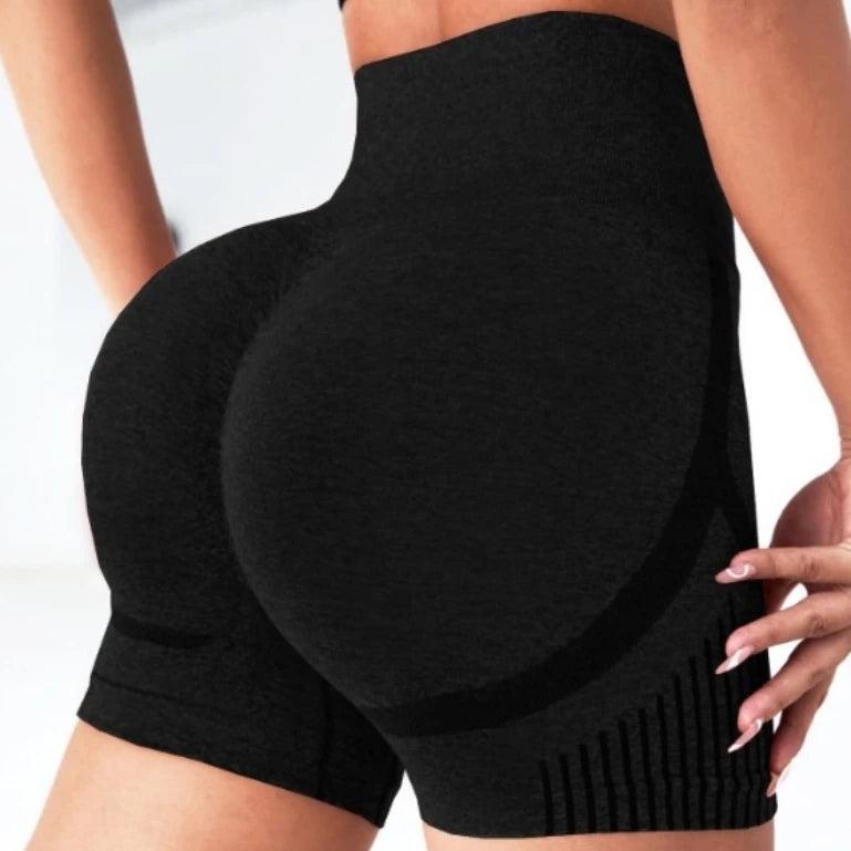 Women Yoga Shorts - High Waist Workout Shorts With Push Up Fit | Fitness Gym Activewear