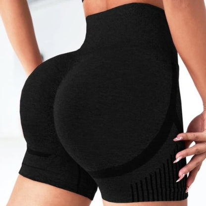 Women Yoga Shorts - High Waist Workout Shorts With Push Up Fit | Fitness Gym Activewear