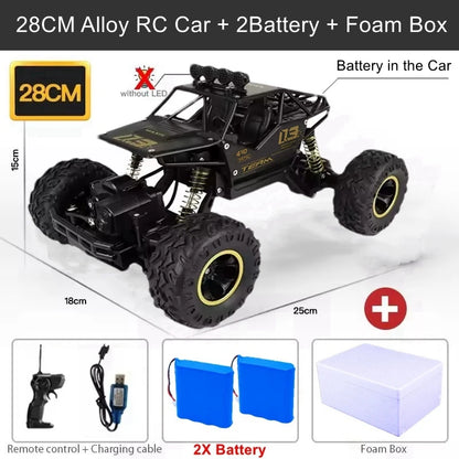 Remote Control Climbing Car - 4WD Off Road Truck with Shockproof Suspension & Anti Skid Wheels